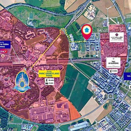 Disneyland-Paris, 8Pers, Wifi, Netflix, 2 Parkings Serris Zewnętrze zdjęcie
